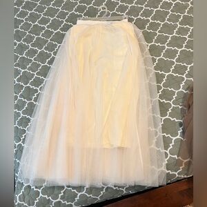 Plus size Tulle skirt: Cream White 3XL: New & never worn